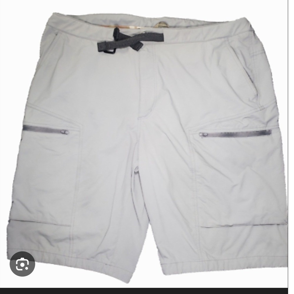Free Soldier Mens Tactical Cargo Hiking Shorts Gray Size 40 Stretch Web Belt GUC